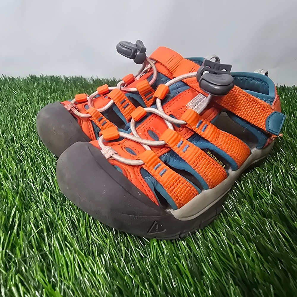 KEEN Toddler Size 11 Orange Seacamp II CNX Sandals Kids Waterproof Hiking Shoes